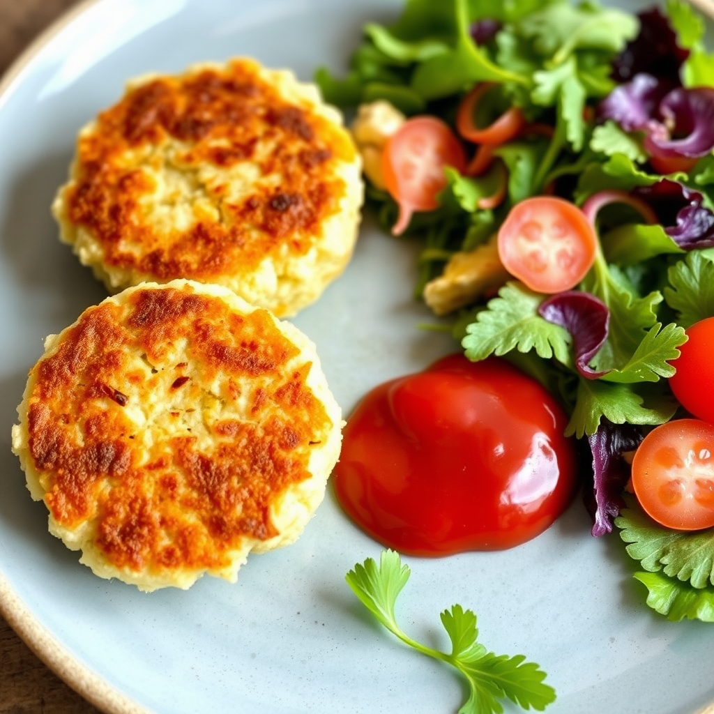 Kid-friendly vegan patties made with cauliflower and sweet potato.