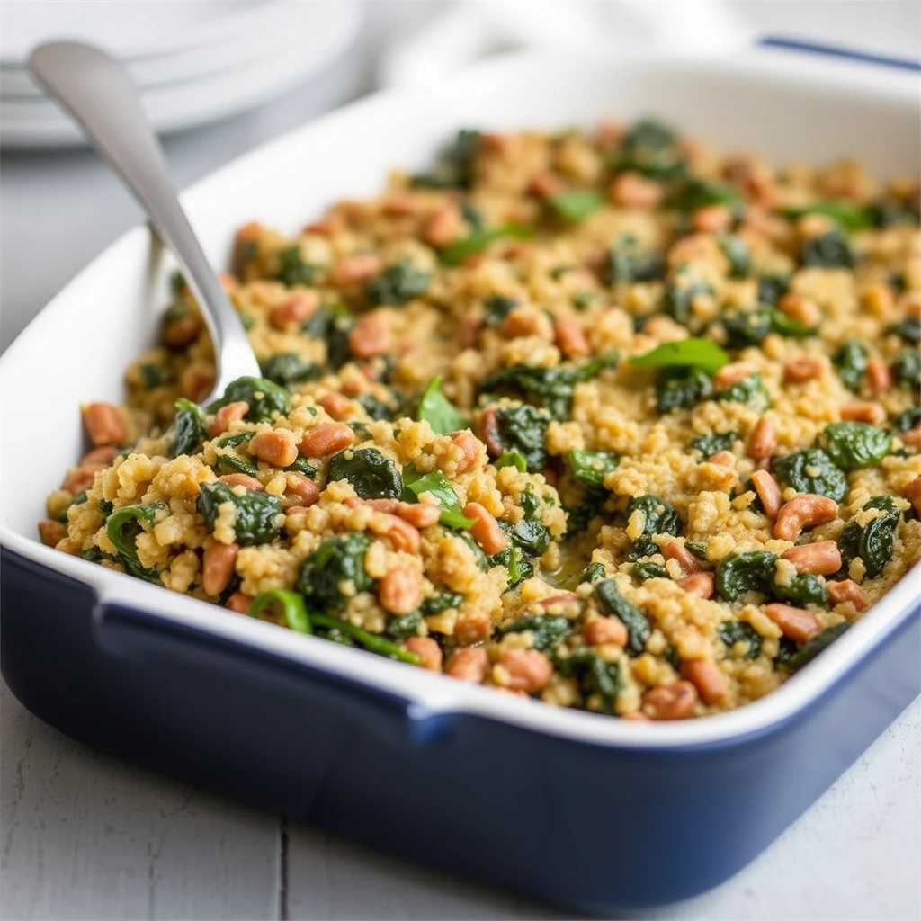 Quinoa and Spinach Bake